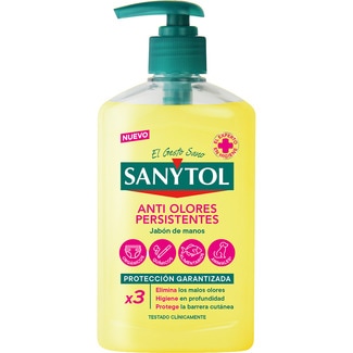 jabón de manos anti olores persistentes dosificador 250 ml - Sanytol