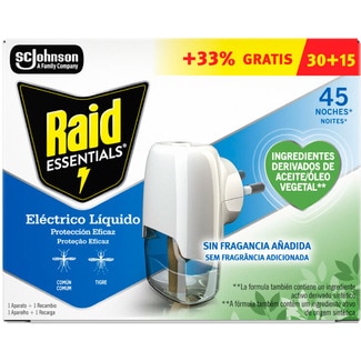 Insecticida Eléctrico Essentials Apa Uni embalagem 27 ml - Raid