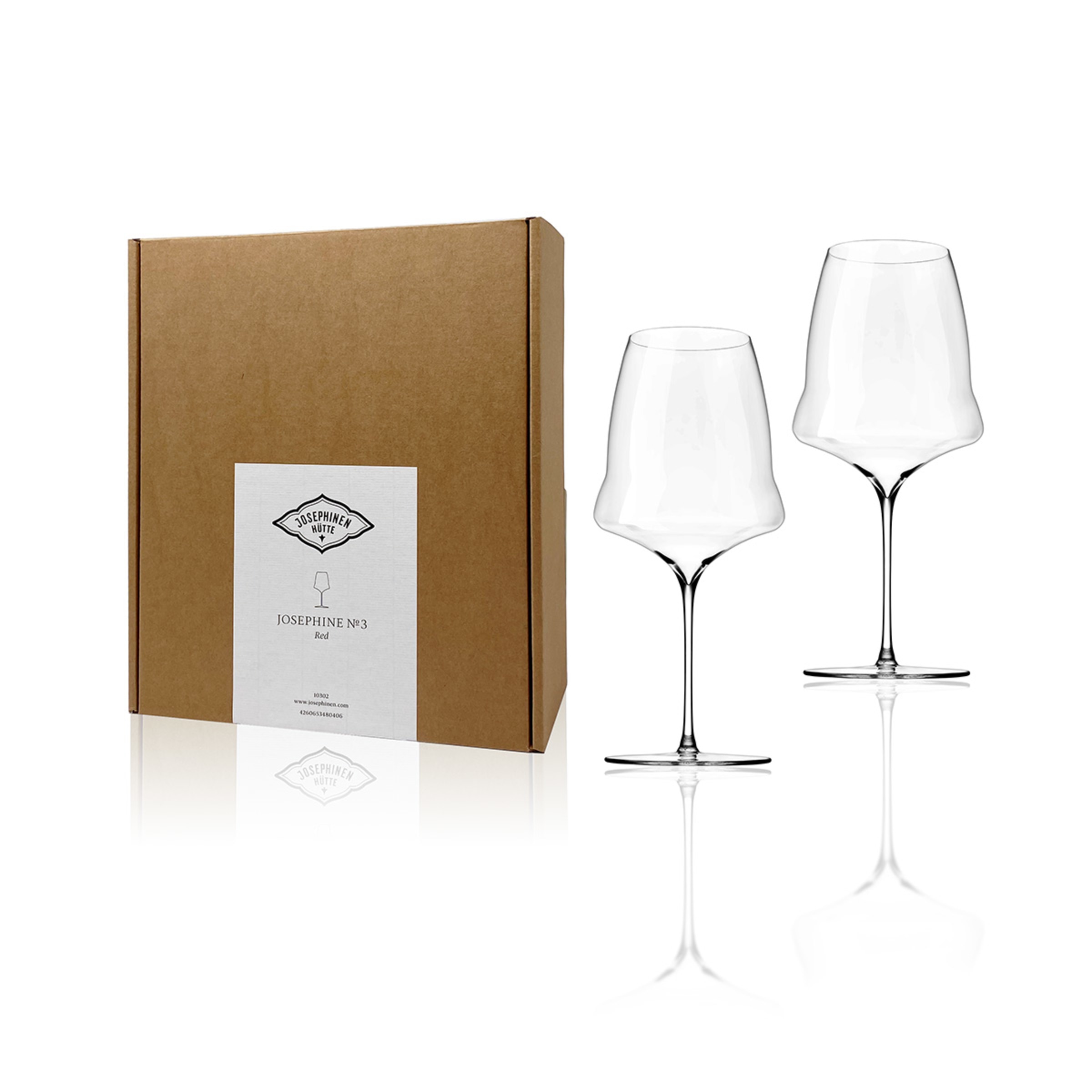 Imagen 0 de Estuche con set de 2 copas de vino tinto Josephine Nº 3 Josephinenhütte