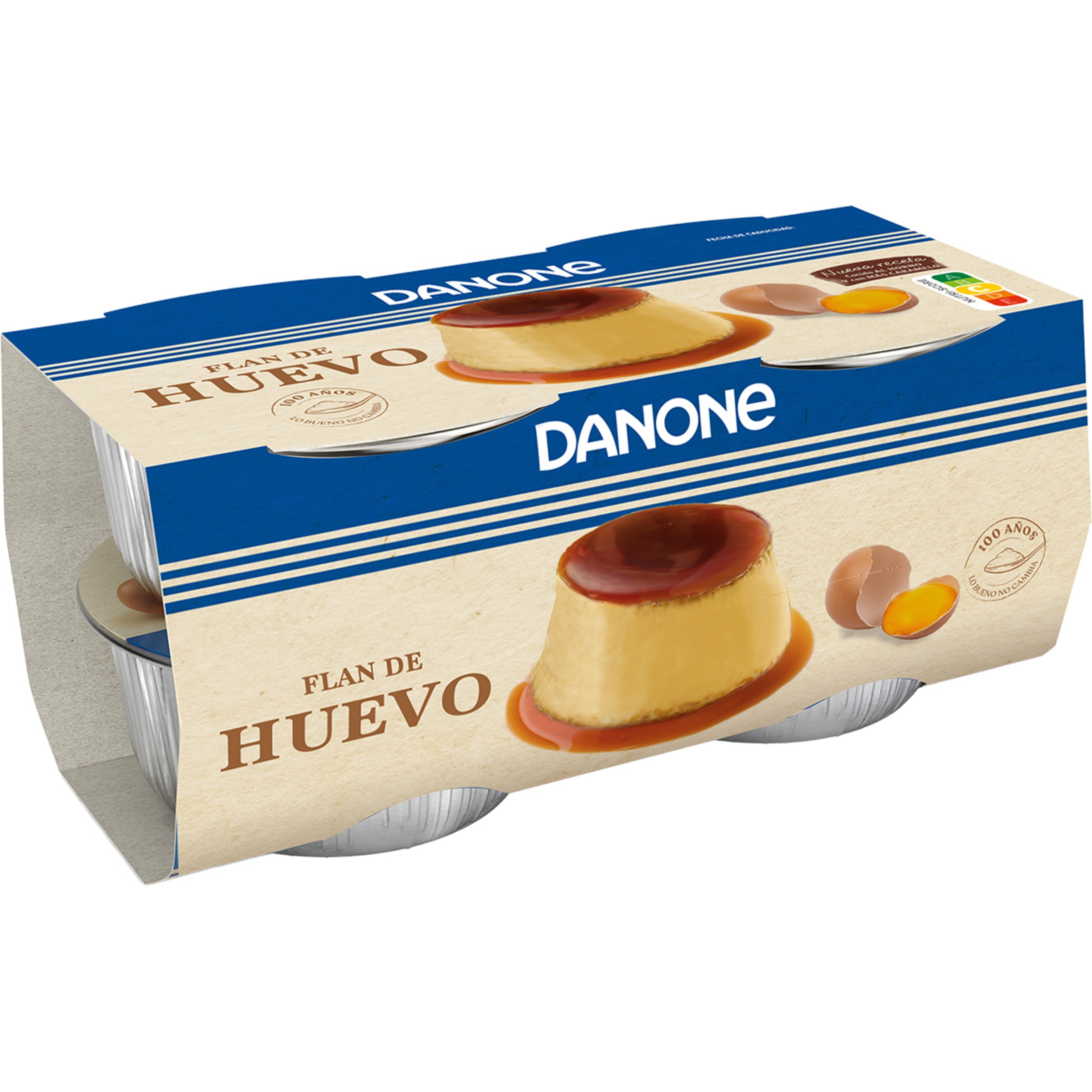 flan de huevo sin gluten pack 4 unidades 100 g
