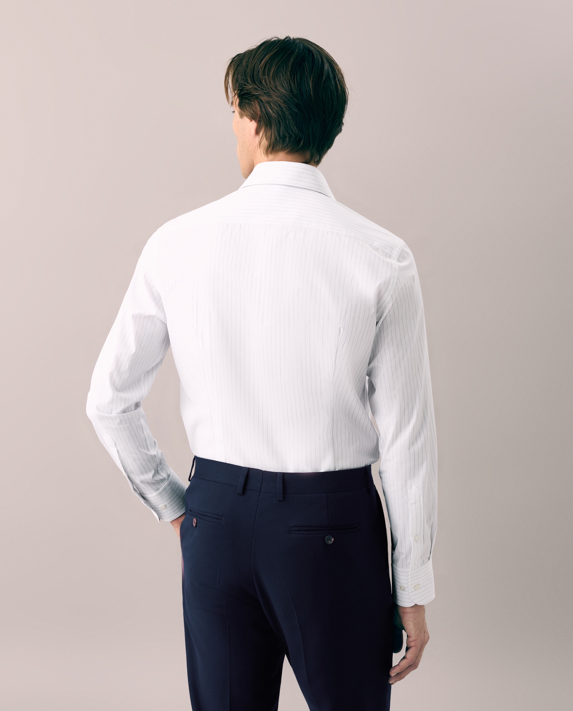 Imagen 3 de Camisa vestir slim fit 90% algodón 10% elastano - Emidio Tucci - Blanco Blanco