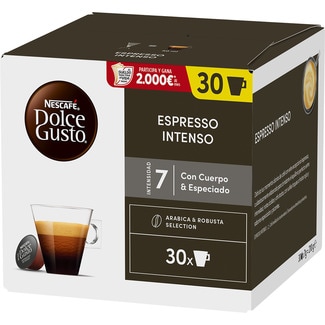 café Espresso Intenso de intensidad 7 estuche 30 cápsulas - Nescafe Dolce Gusto