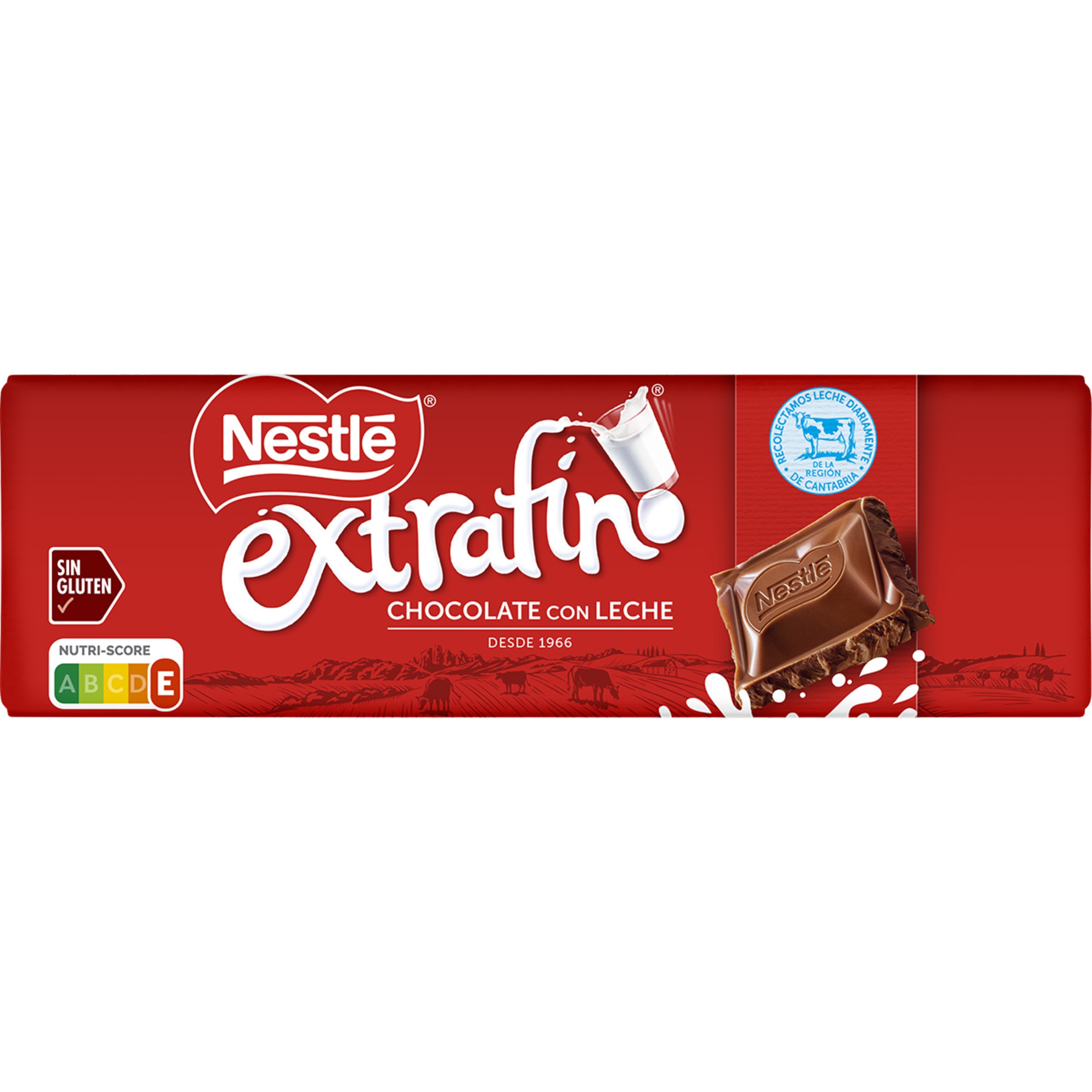 chocolate con leche fresca y sin gluten tableta 250 g