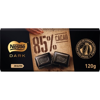chocolate negro 85% cacao sin gluten tableta 120 g - Nestle Dark