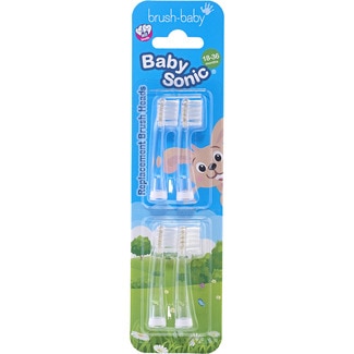 recambio de cepillo dental infantil BabySonic 0-3 años blister 4 unidades - Brush Baby