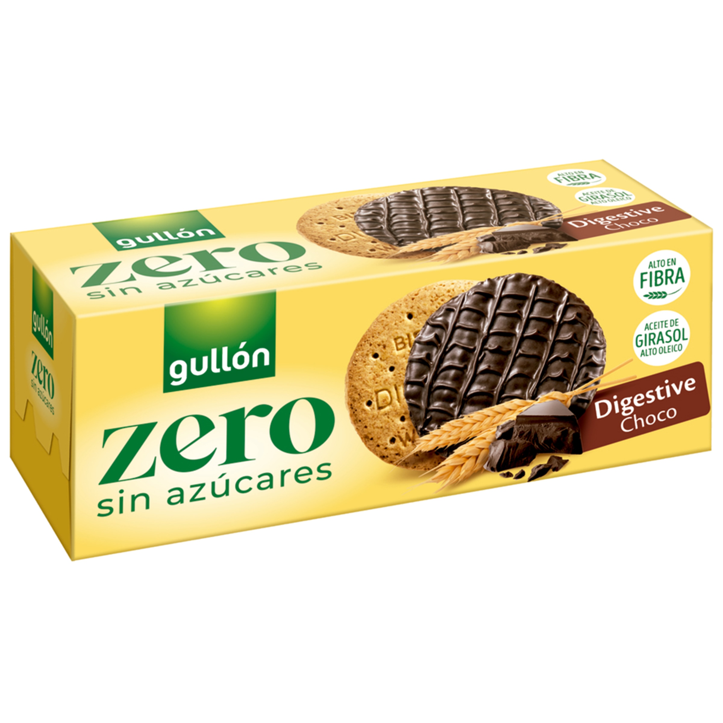 Bolachas Digestivas com Chocolate sem Açúcares embalagem 270 g