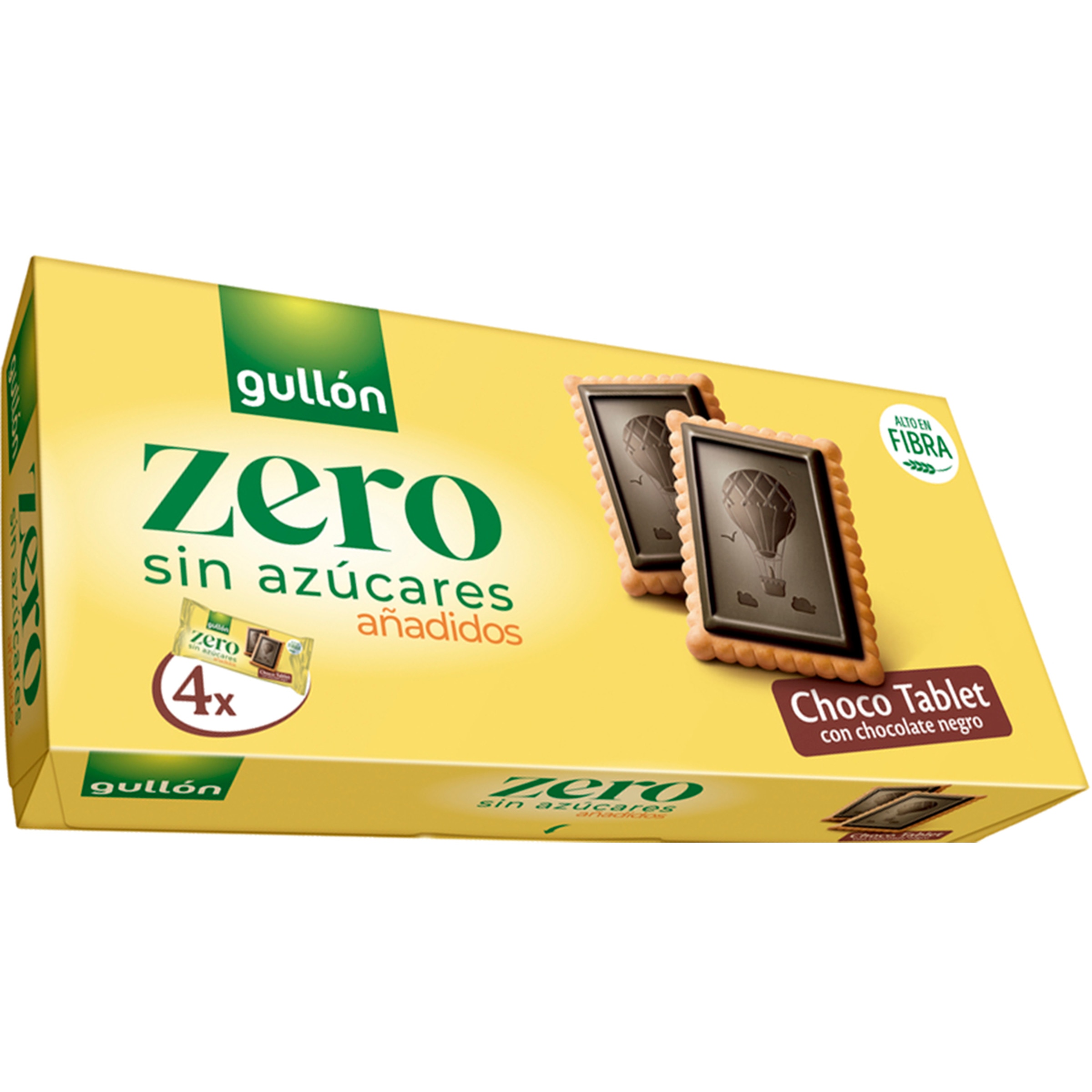 Bolachas Choco Tablet com Chocolate Preto sem Açúcares Adicionados Pack 4 embalagem 150 g