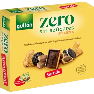 Bolachas Sortidas com Chocolate Preto sem Açúcares Adicionados embalagem 329 g - Gullón