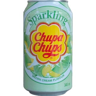 Refrigerante Melon Cream lata 34,5 cl - Chupa Chups