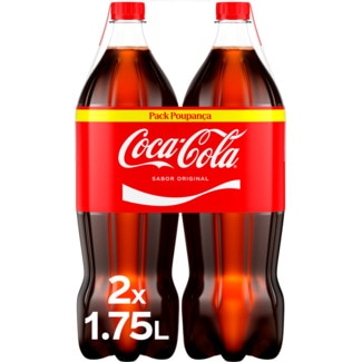 Refrigerante com Gás Sabor Original Pack 2 unidades garrafa 1,75 L - Coca-cola
