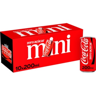Refrigerante Pack 10 unidades lata 20 cl - Coca-cola
