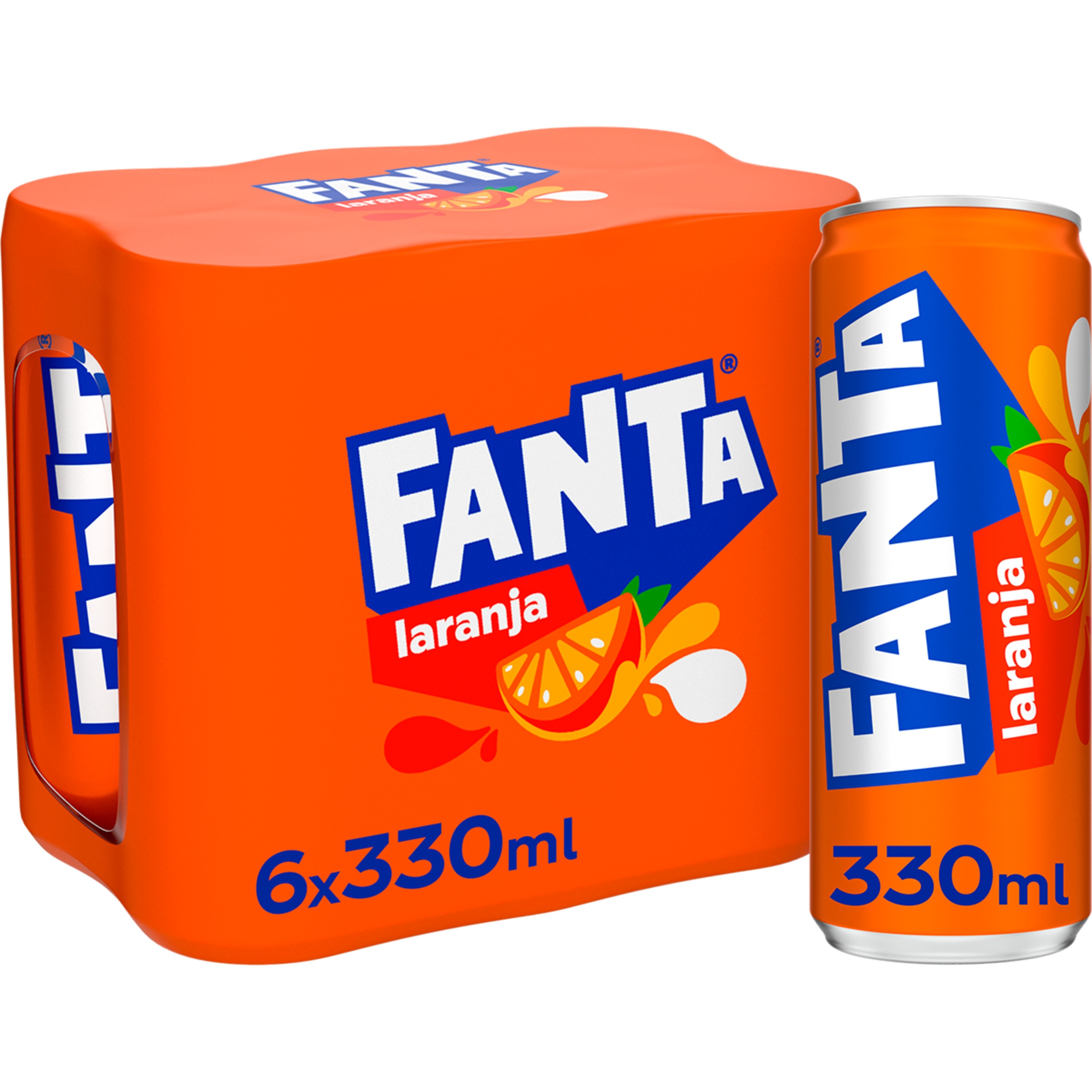 Refrigerante Laranja Pack 6 unidades lata 33 cl