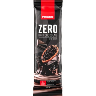 Barra de Chocolate Negro Zero embalagem 30 g - Prozis