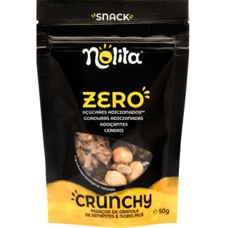 Snack Bio Crunchy sem Açúcar embalagem 50 g - Nolita