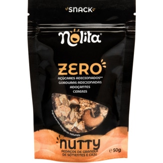 Snack Bio Nutty sem Açucar embalagem 50 g - Nolita