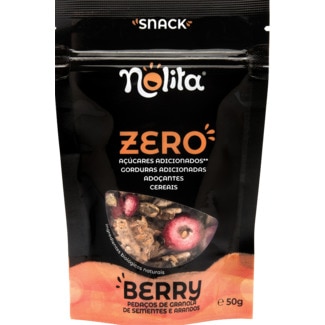 Snack Bio Berry sem Açúcar embalagem 50 g - Nolita