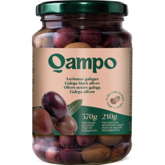 Azeitonas Pretas Galegas 210 g - Qampo
