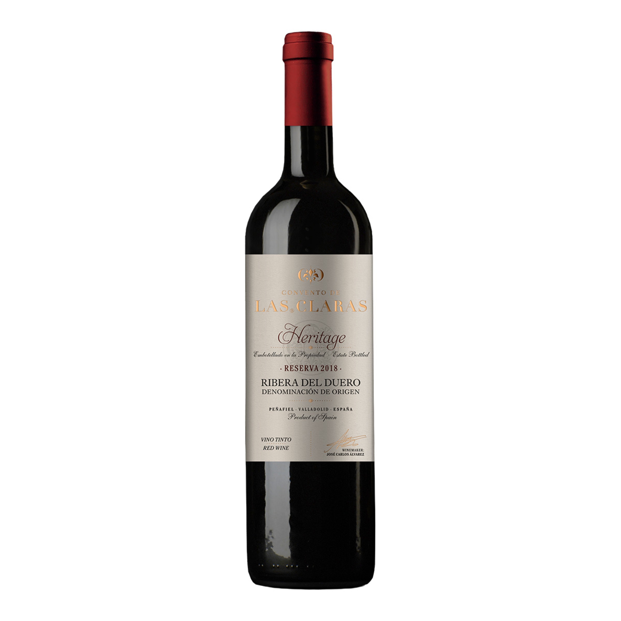 Vino tinto Heritage Convento de Las Claras Reserva Tempranillo 2018 Ribera del Duero 1