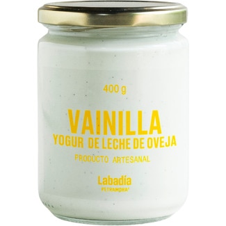 yogur de vainilla con leche de oveja tarro 400 g - Labadia Petramora
