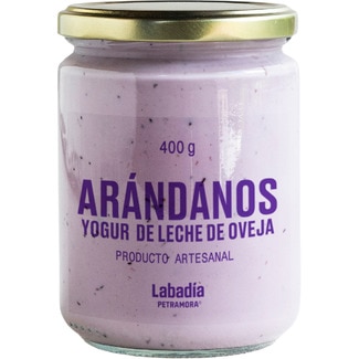 yogur de arándanos con leche de oveja tarro 400 g - Labadia Petramora