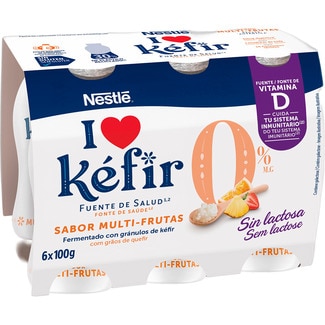kéfir sabor multifrutas pack 6 unidades 100 g - Nestle