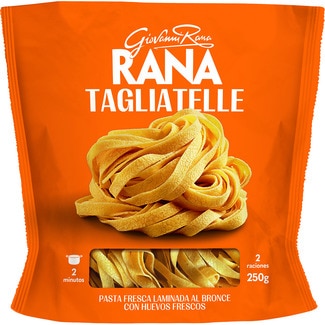 pasta fresca tagliatelle al huevo laminado al bronce con huevos frescos 2 raciones envase 250 g - Giovanni Rana