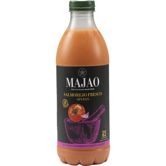 salmorejo fresco sin pan sin gluten botella 1 l - Majao