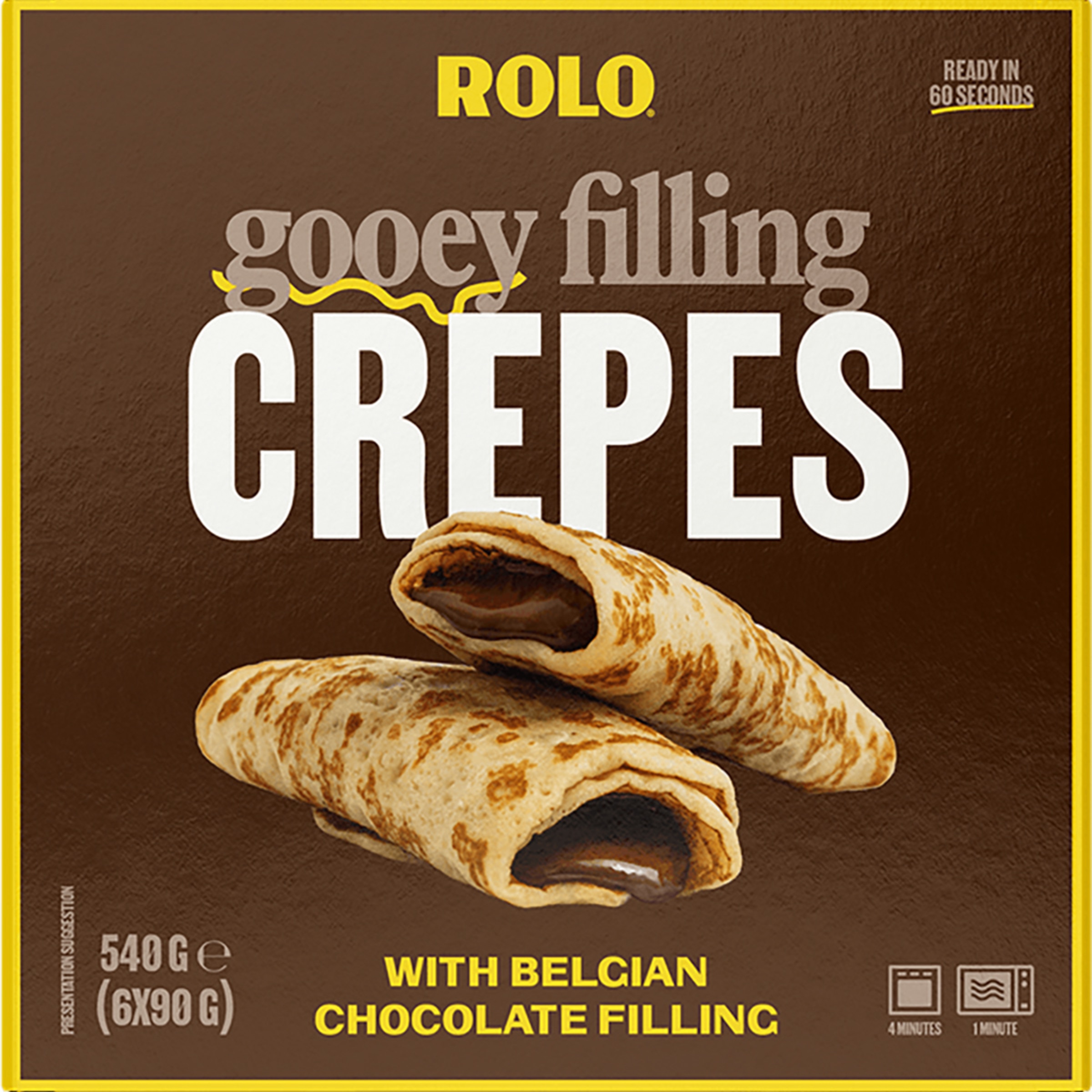crepes con chocolate belga 6 unidades 90 g