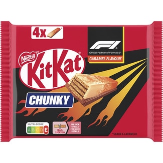 Chunky F1 barritas de galleta sabor caramelo - Nestle Kit Kat