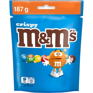 Crispy arroz crujiente recubierto de chocolate con leche y azúcar de colores bolsa 187 g - M&m's