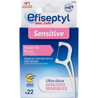 flosser dental Sensitive para dientes sensibles blister 22 unidades - Efiseptyl