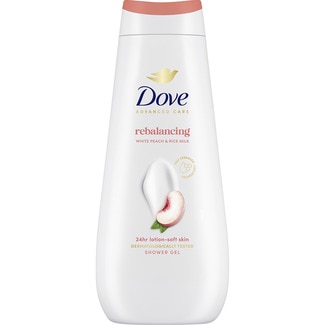 gel de baño Rebalancing con pera blanca y leche de arroz frasco 400 ml - Dove
