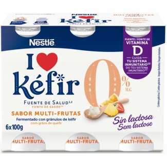 Kéfir 0% Multifrutas Pack 6 unidades embalagem 100 g - Néstle