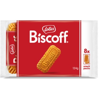 Bolachas Biscoff Pack 8 embalagem 124 g - Lotus
