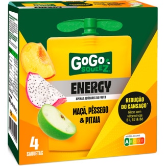 Pêssego e Pitaia embalagem 90 g - Gogo Squeez