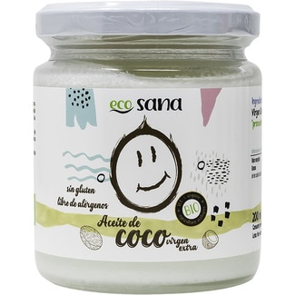 aceite de coco virgen extra ecológico sin gluten tarro 200 ml - Ecosana