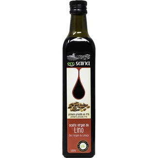 aceite virgen de lino ecológico botella 500 ml - Ecosana