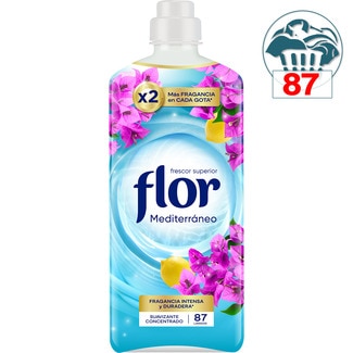 suavizante concentrado Mediterraneo botella 87 dosis - Flor