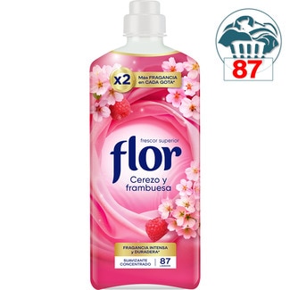 suavizante concentrado Cerezo y Frambuesa botella 87 dosis - Flor
