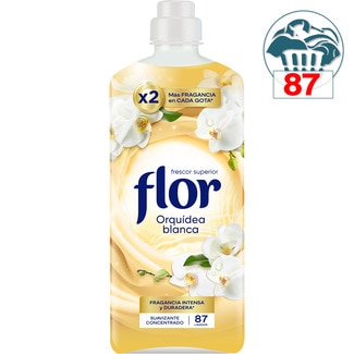 suavizante concentrado Orquídea Blanca botella 87 dosis - Flor