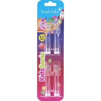 cepillo de dientes infantil KidzSonic +3 años blister 4 unidades - Brush Baby