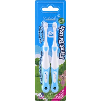 cepillo de dientes infantil suave 0-3 años blister 2 unidades - Brush Baby