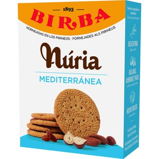 galletas con avellanas almendras y pasas Nuria Mediterránea estuche 420 g - Birba