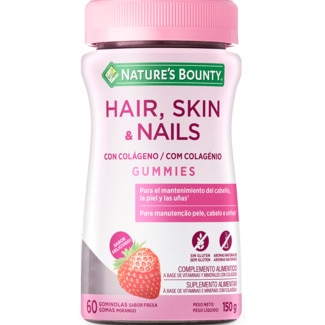 Vitaminas em Gomas para Cabelo e Unhas embalagem 60 unidades - Natures Bounty