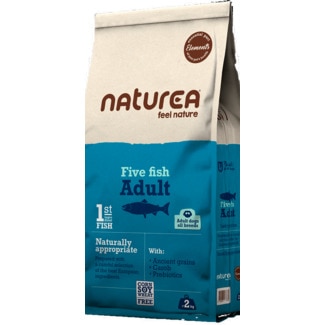 Alimento Seco para Cão Five Fish Adulto embalagem 2 kg - Naturea