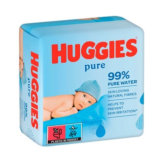 Toalhitas Pure 99% Água embalagem 48 unidades - Huggies