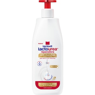 leche corporal Lactourea reparadora anti-manchas Urea ProLactic10 dosificador 400 ml para piel seca y con manchas - Lactovit