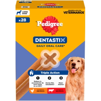 Snack para Cão Dentastix Large Maxi com Mais de 25 Kg embalagem 28 unidades - Pedigree Dentastix