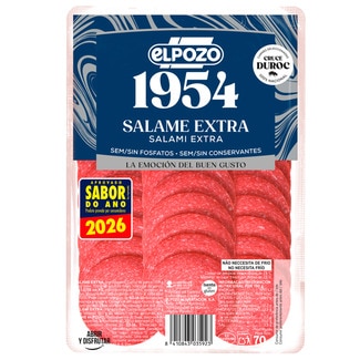 Salame Extra sem Glúten unidade 70 g - Elpozo 1954