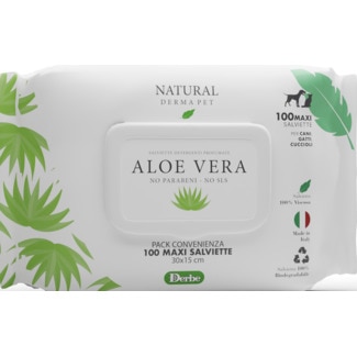 Toalhitas Aloe Vera embalagem 100 unidades - Derbe